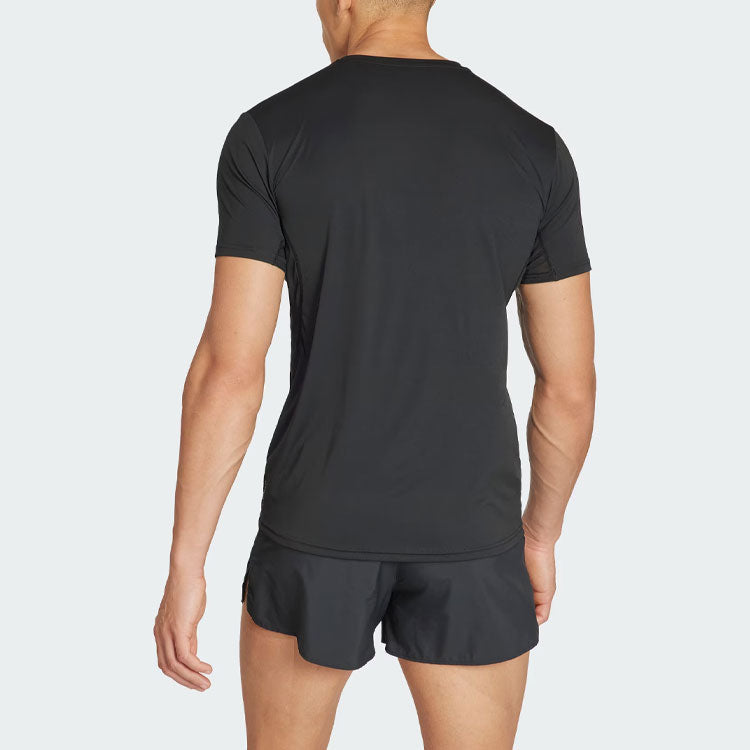 adidas Adizero Essentials Running T-Shirt Asia Sizing 'Black' IN1156