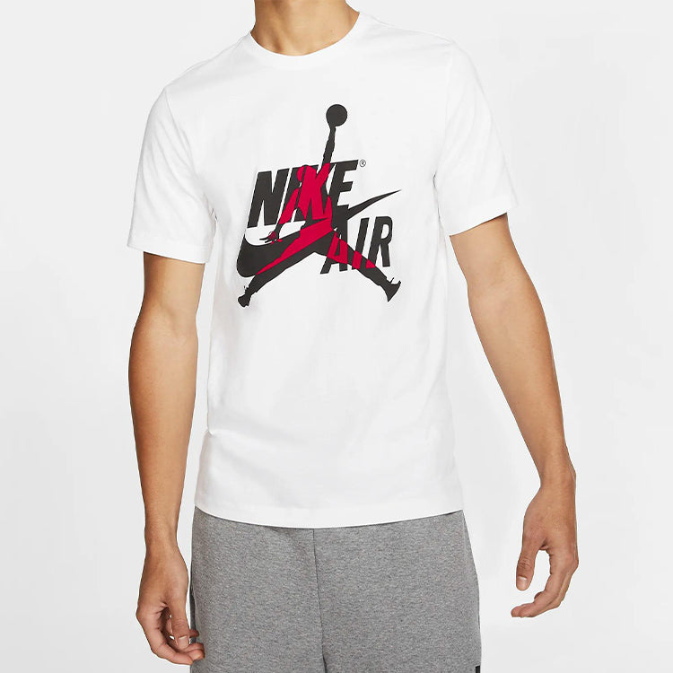 Air Jordan Jumpman Logo Sports short sleeve Men White BV5906-100