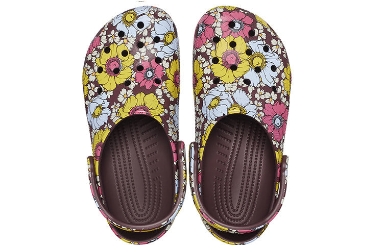 Crocs Classic Retro Floral Clogs 'Yellow Pink' 208954-6WF
