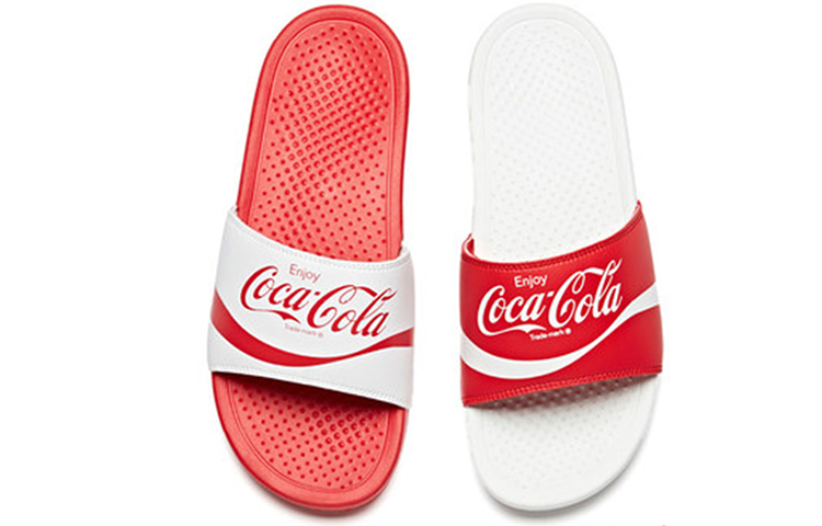 ANTA x Coca Cola Beach Slippers 'Red White' 91926983-1
