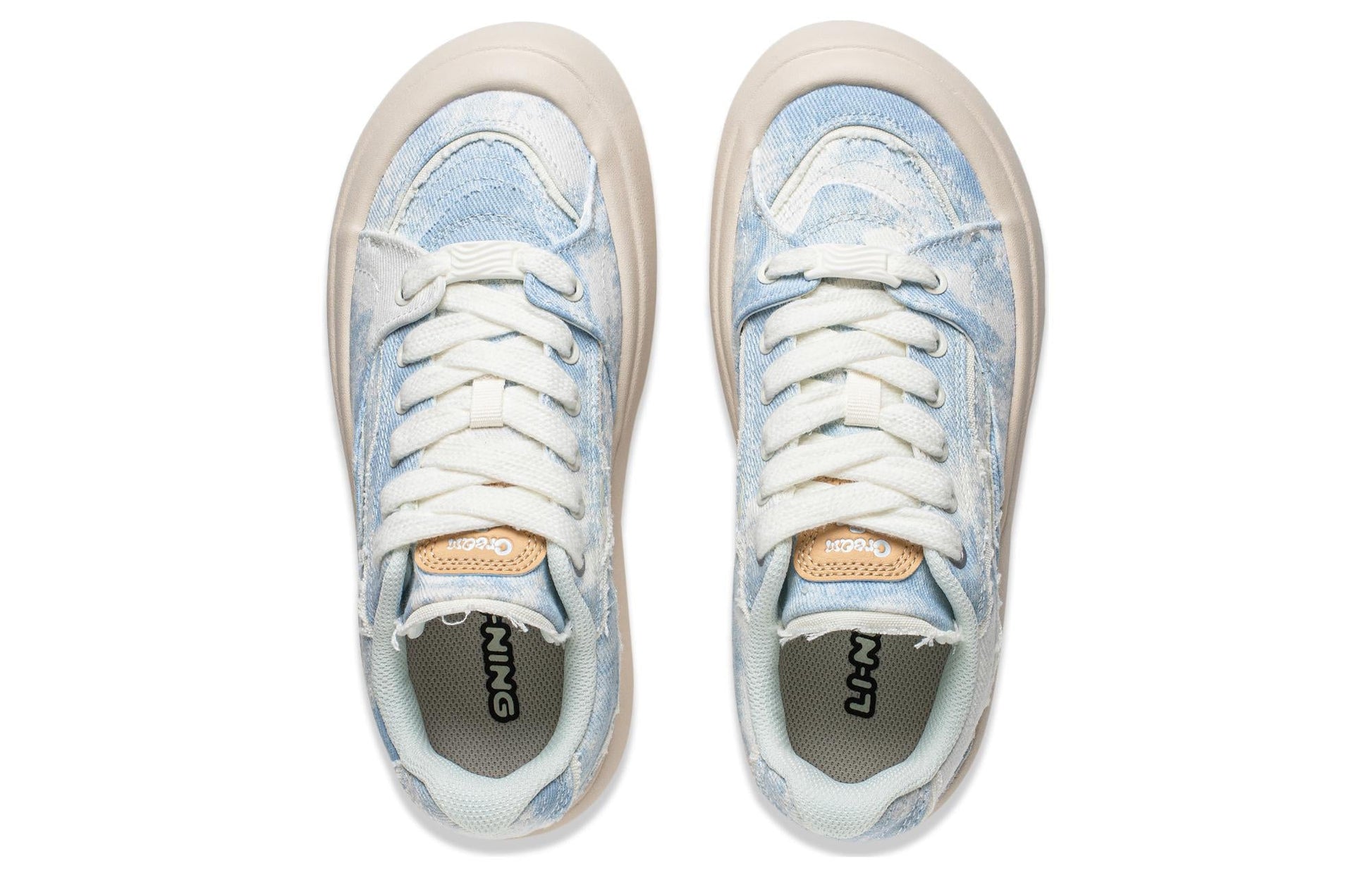 (WMNS) Li-Ning Puff Platform 'Denim Blue Beige' AZGT026-10