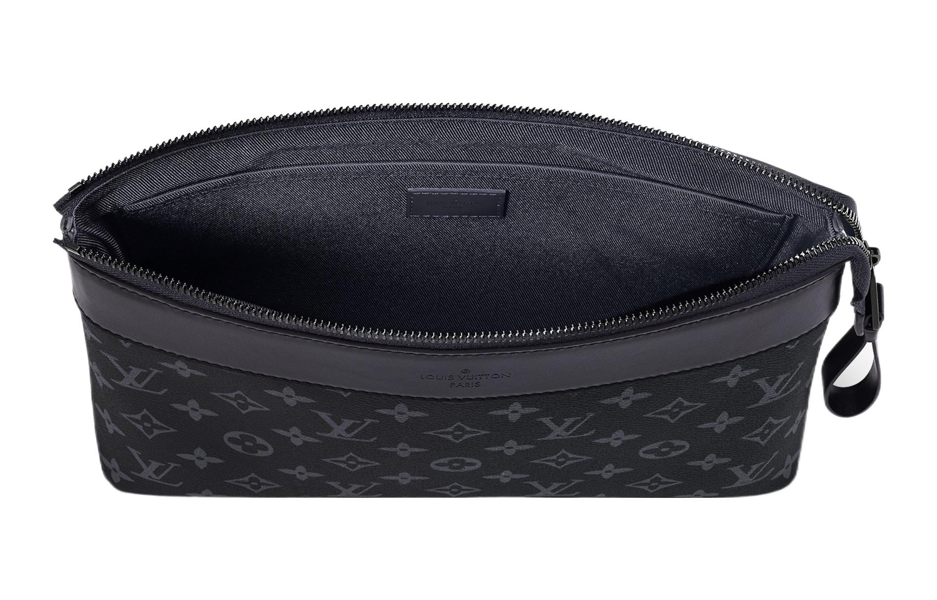 LOUIS VUITTON Pochette Voyage Souple Monogram Eclipse 'Black' M82543