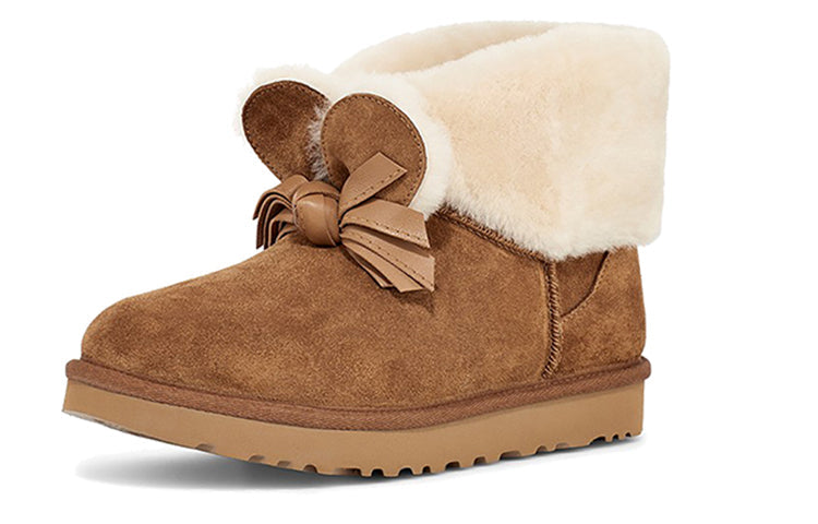 (WMNS) UGG Classic Mini II CNY(Chinese New Year) Snow boots Chestnut 1109735-CHE