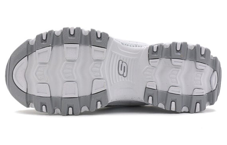 (WMNS) Skechers D'Lites 1.0 GS White/Grey 66666054-WSL