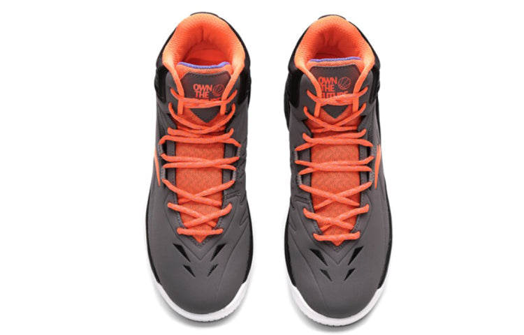 ANTA Basketball Series Sneakers High 'Black Grey Orange' 91631101-4