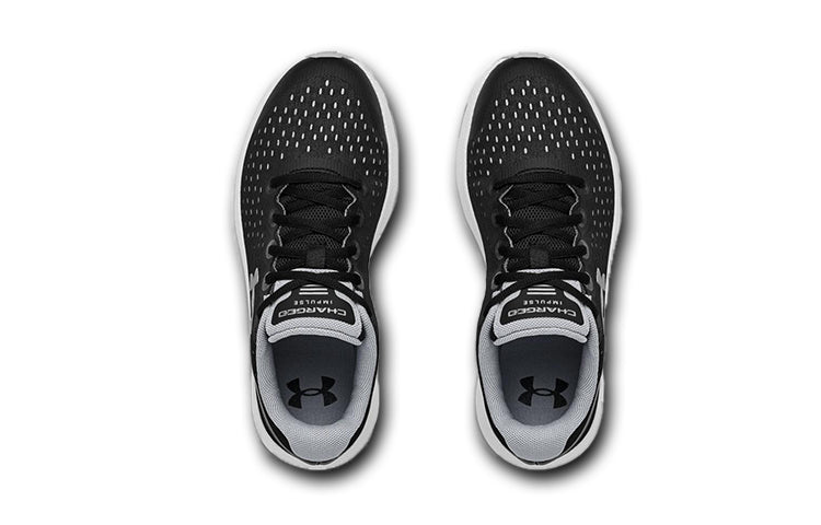 (GS) Under Armour Charged Impulse Sports Shoes Black/White 3022940-001