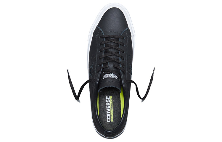 Converse Unisex One Star Leather Low-Top Sneakers Black/White 153714C