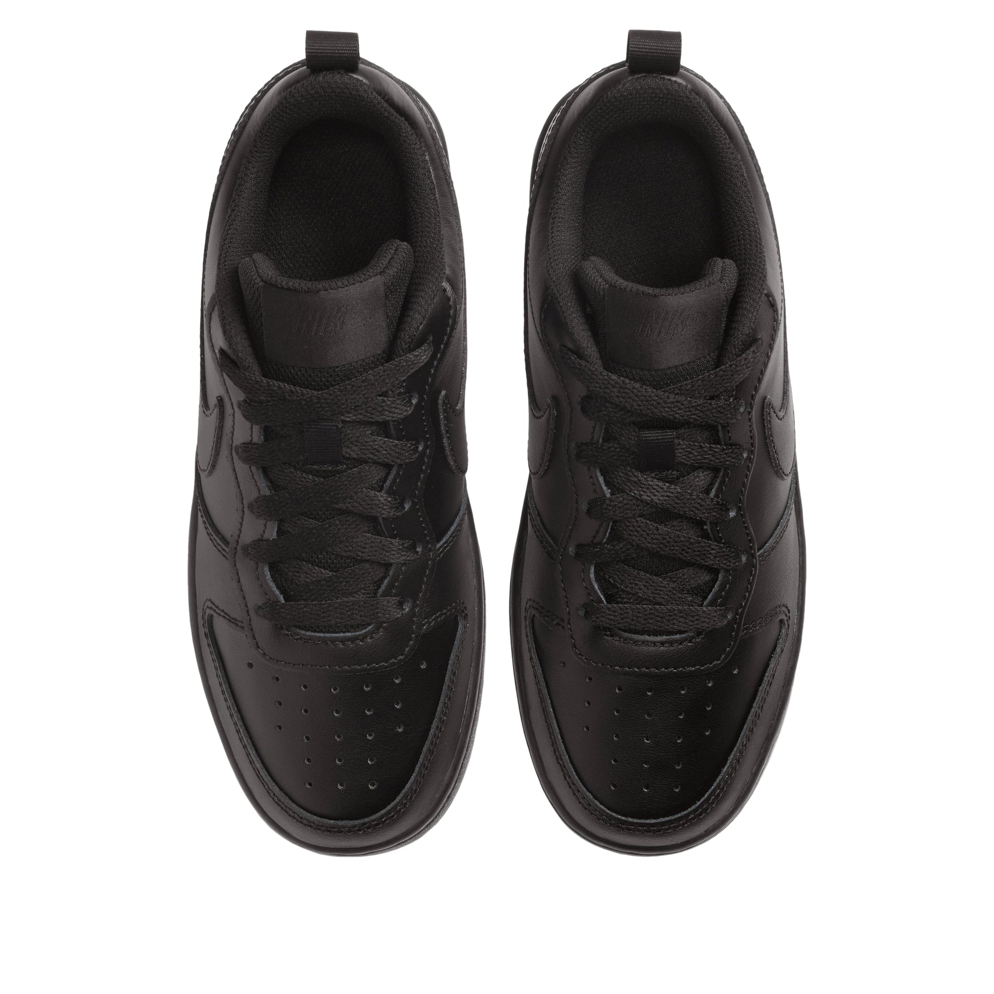 (GS) Nike Court Borough Low 2 'Triple Black' BQ5448-001