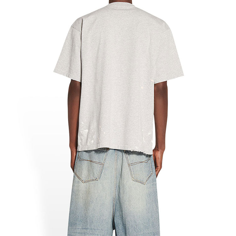 Balenciaga 90/10 T-Shirt Large Fit 'Light Grey' 641675TMVH32569