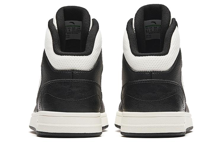(WMNS) ANTA High Top Skateboarding Shoes 'Black White' 922348087-4