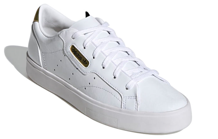 (WMNS) adidas originals Sleek White/Black/Gold FV3403