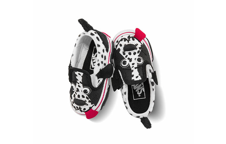 (TD) Vans Slip-On Dog Pattern 'Black White' VN0A4VJM6BT