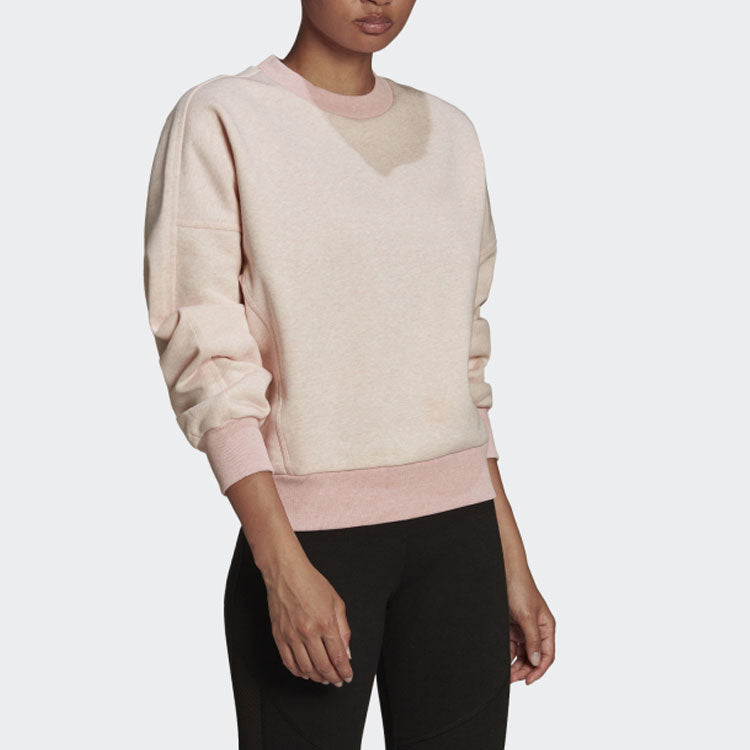 (WMNS) adidas Studio Lounge Fleece Sweatshirt 'Pink' HE4147