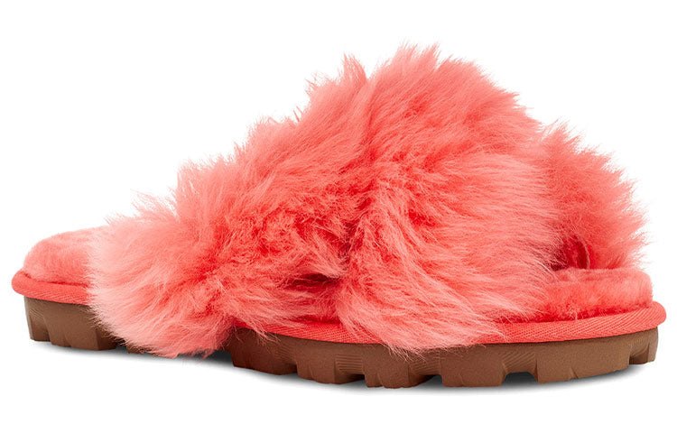 (WMNS) UGG Fuzzalicious Slipper coral red 1108917-PCRL