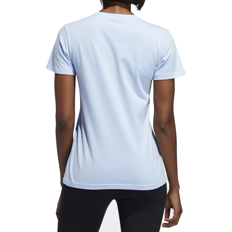 (WMNS) adidas SEE U SS TEE Training Sports Short Sleeve Light Blue ED8170