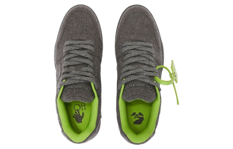 Off-White Out Of Office Low-Top Sneaker 'Grey Green' OMIA189F22FAB0010707