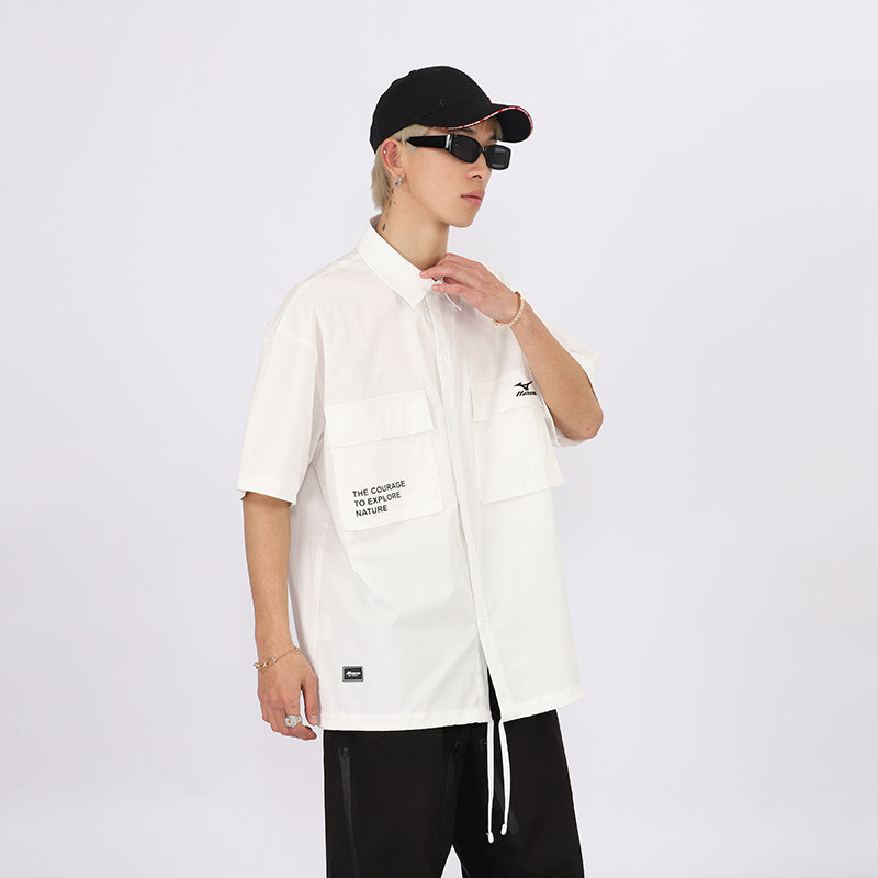 Mizuno Graphic Polo Shirt 'Beige' A2CA3146