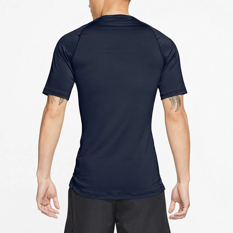 Nike Pro Casual Sports Training Tight Short Sleeve Navy Blue BV5632-452