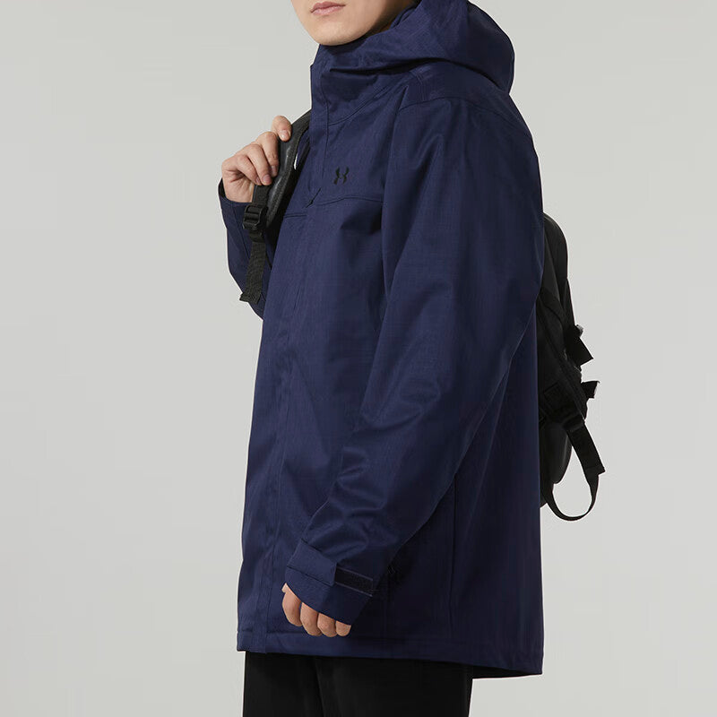 Under Armour Solid Color Leisure Warm Three-in-One Jacket 'Blue' 1300663-410