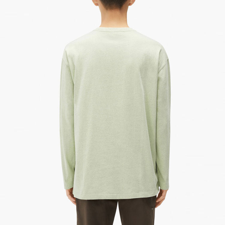 Men's KENZO FW21 Tiger Head Printing Casual Round Neck Long Sleeves Mint Green T-Shirt FB65TS197401-47