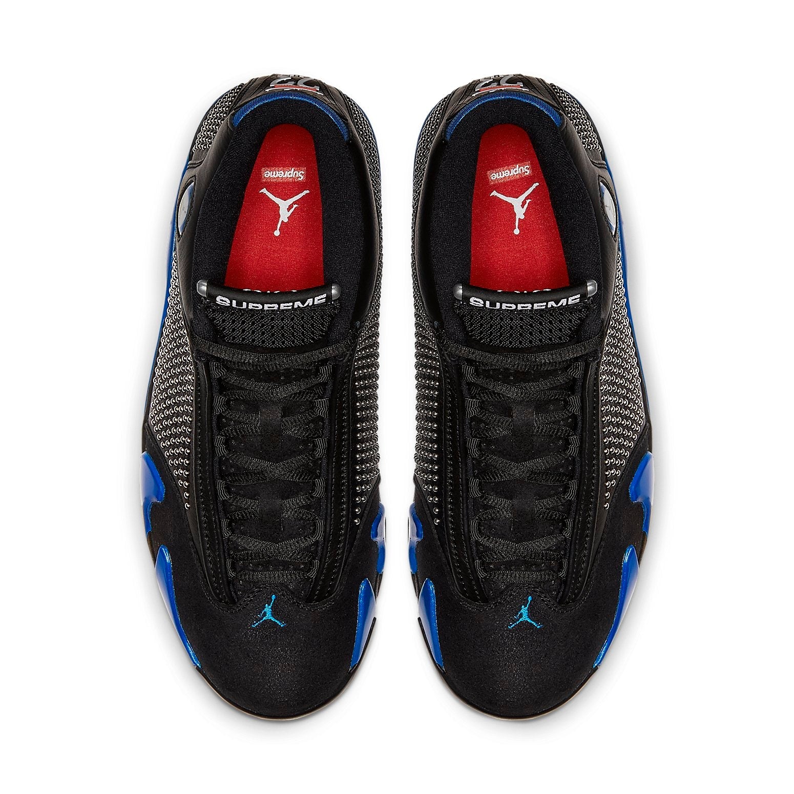 Air Jordan 14 Retro x Supreme 'Black Varsity Royal' BV7630-004