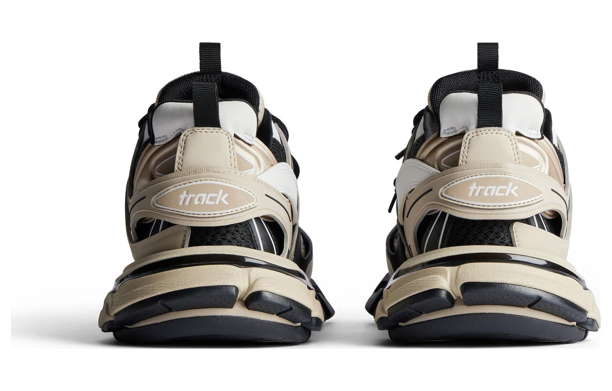 (WMNS) Balenciaga Track Sneakers 'Beige and Black Mesh and Nylon' 542436W3AC48071
