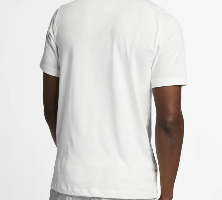 Nike DRI-FIT Running Quick Dry Breathable Athleisure Casual Sports Short Sleeve White AO0651-133