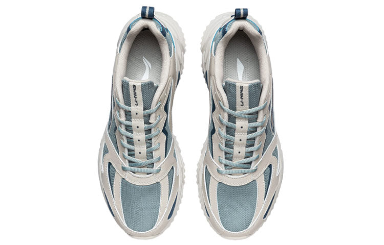 Li-Ning Retro Running Shoes 'Grey Green' ARLQ001-5
