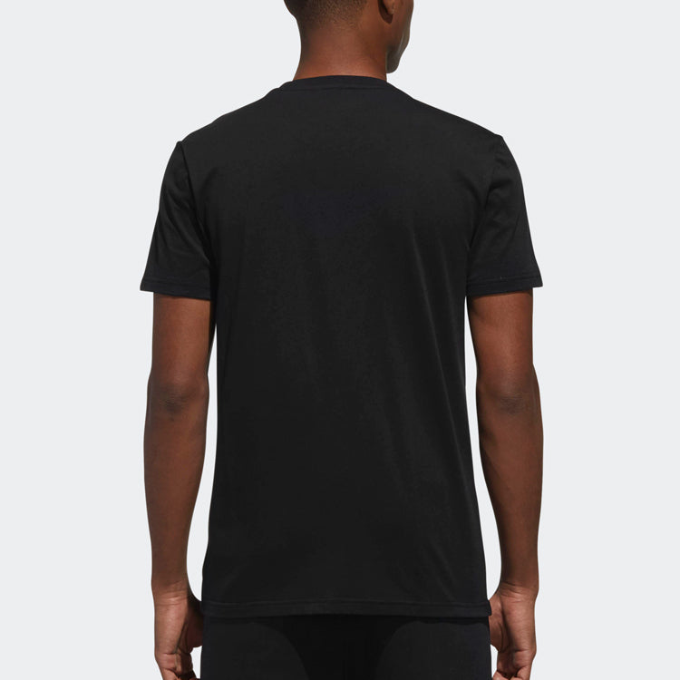 adidas neo Alphabet Logo Short Sleeve Black DW7911