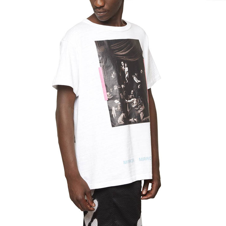 Off-White Back Arrows Sketch Short Sleeve Mens Logo 'Black White' OMAA002S170010890188