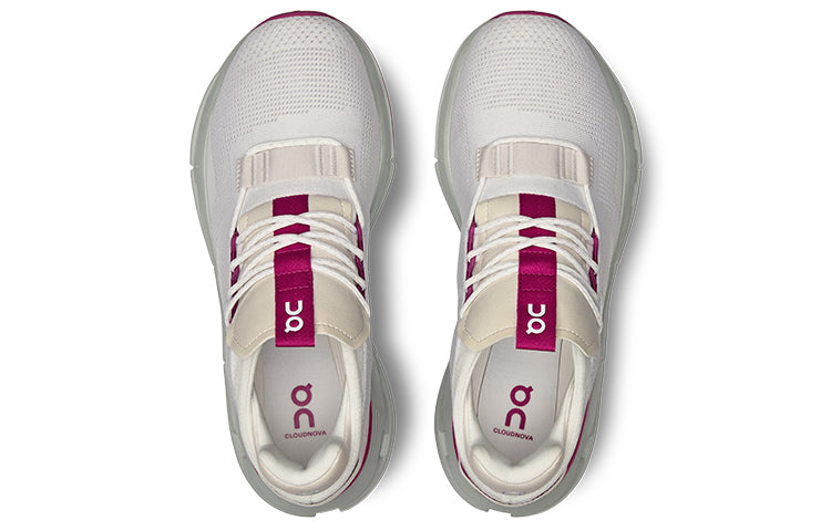 (WMNS) On Running Cloudnova 'Undyed White Carnation' 26.98125