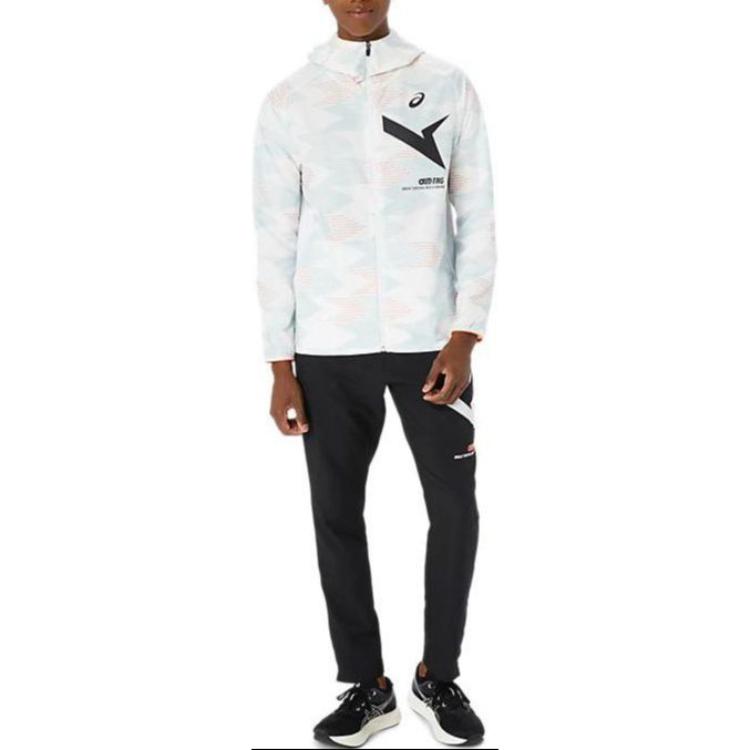 ASICS AIM-TRG Stretch Cloth Graphic Hoodie Asia Sizing 'Brilliant White' 2031E532-100