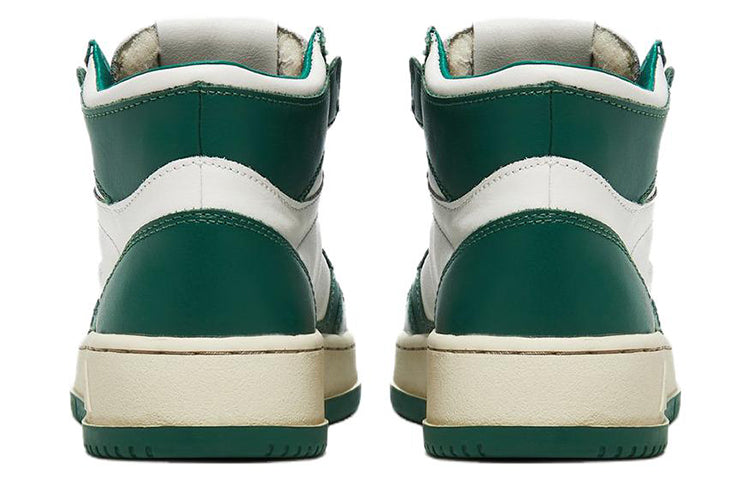 (WMNS) AUTRY Medalist Mid Leather Sneakers Two-Toned 'White Green' AUMW-WB03