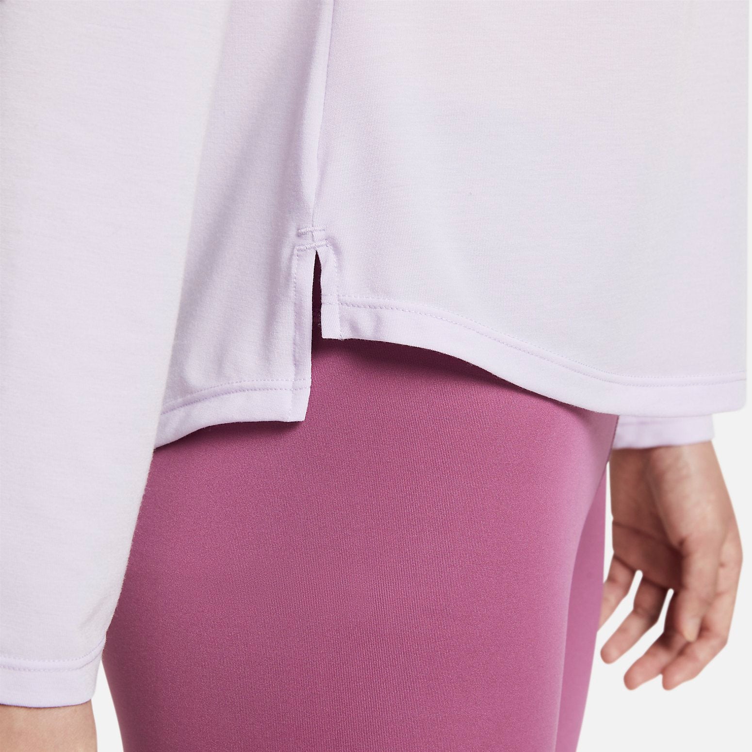 (WMNS) Nike Dri-Fit Long Sleeve T-Shirt 'Purple' FB7669-581