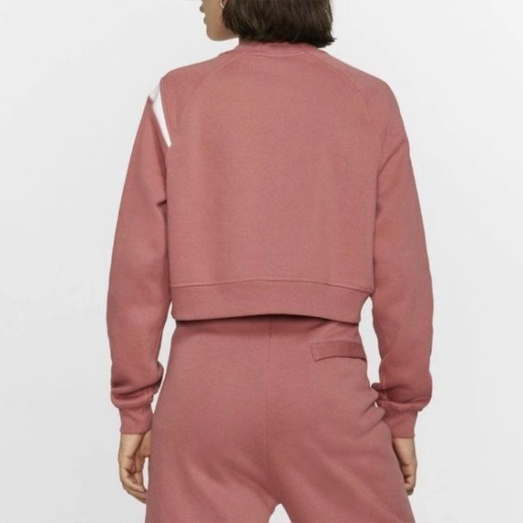 (WMNS) Nike Nsw Swoosh Crew Fleece Sweatshirt 'Pink' BV3934-897