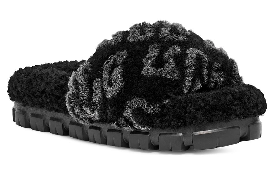 (WMNS) UGG Logo Slides 'Black' 1148770-BLK