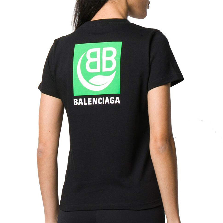 Balenciaga Environmental Friendly Cotton Short Sleeve Black 578133THV631000