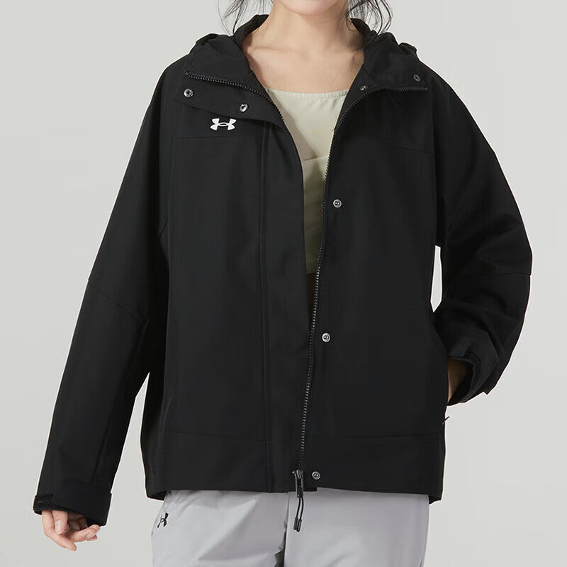 (WMNS) Under Armour Ace Rain Jacket 'Black' 23600402-001