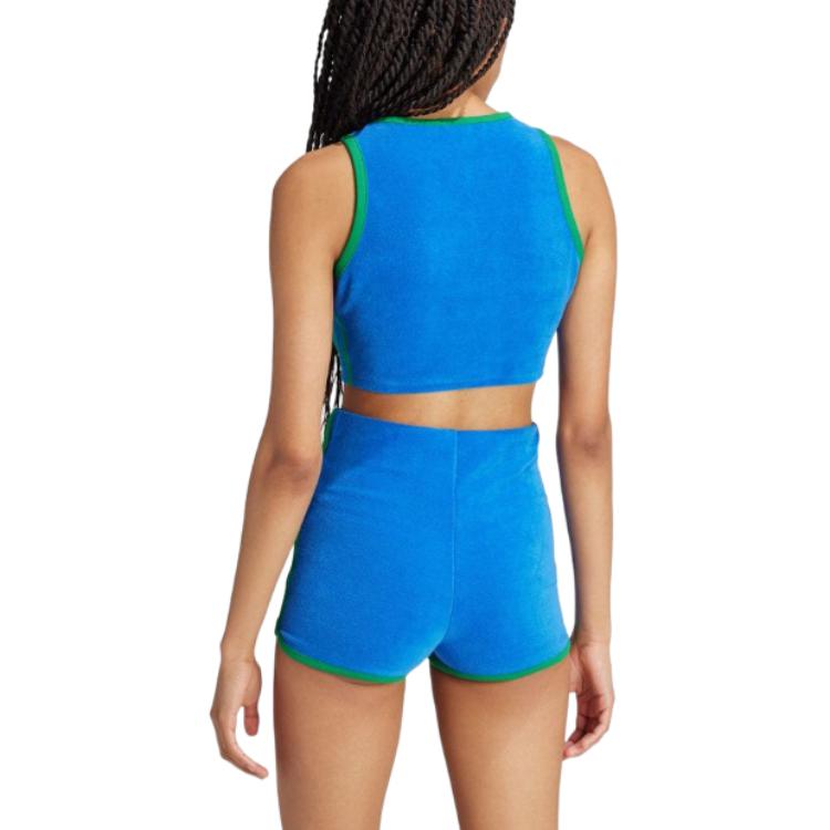 (WMNS) adidas Originals Cropped Tank (Asia Sizing) Asia Sizing 'Blue Green' JH0620
