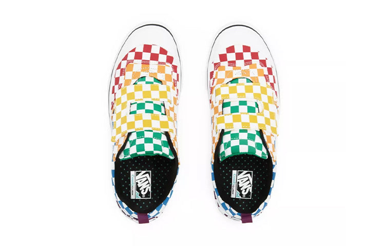 Vans Checkerboard ComfyCush New Skool V Youth Multi-Color Checkboard VN0A4UH9VLV