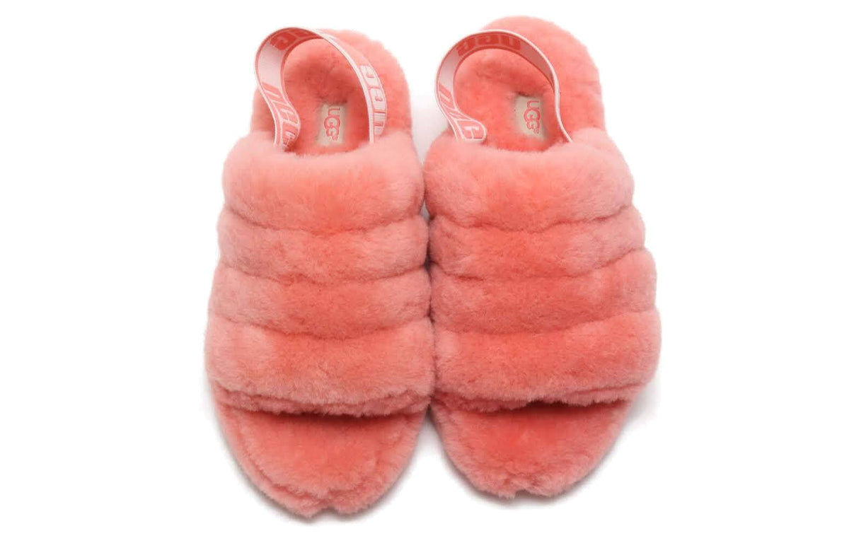 (WMNS) UGG Fluff Yeah Slide Minimalistic Casual Thick Sole Shoe Pink 1095119-LNT
