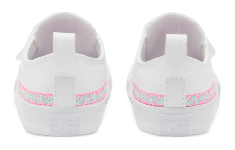 Converse Kids' Friendship Bracelet Easy-on Chuck Taylor All Star Low Top White 767787C