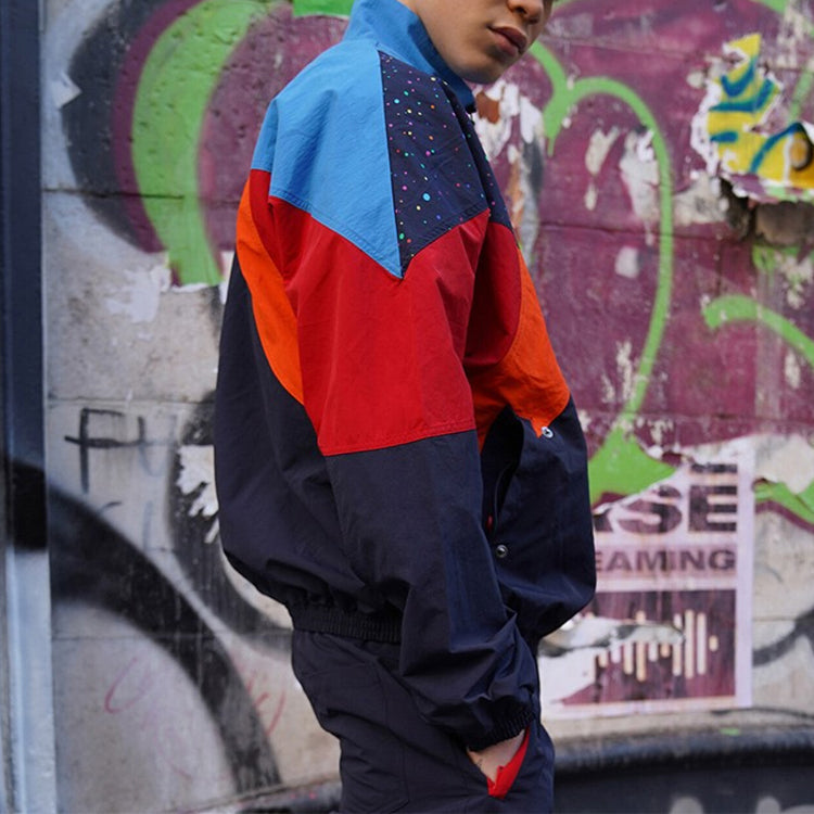 Li-Ning CF Series x Chenpeng Crossover New York Fashion Week Splash Ink Jacket Couple Style Jackets 'Blue' AFDP641-2