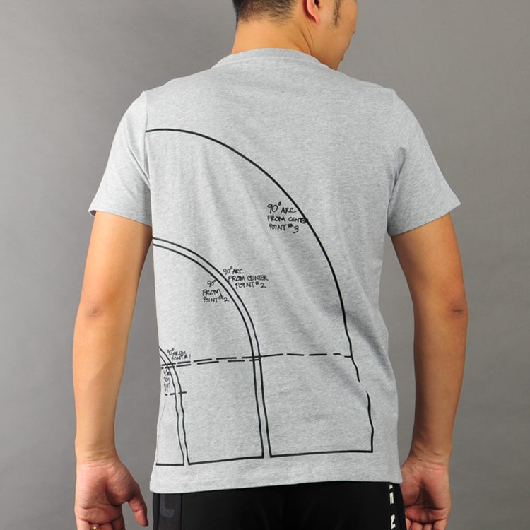 Men's THE NORTH FACE SS20 Geometry Pattern Logo Short Sleeve Gray 4998-DYX