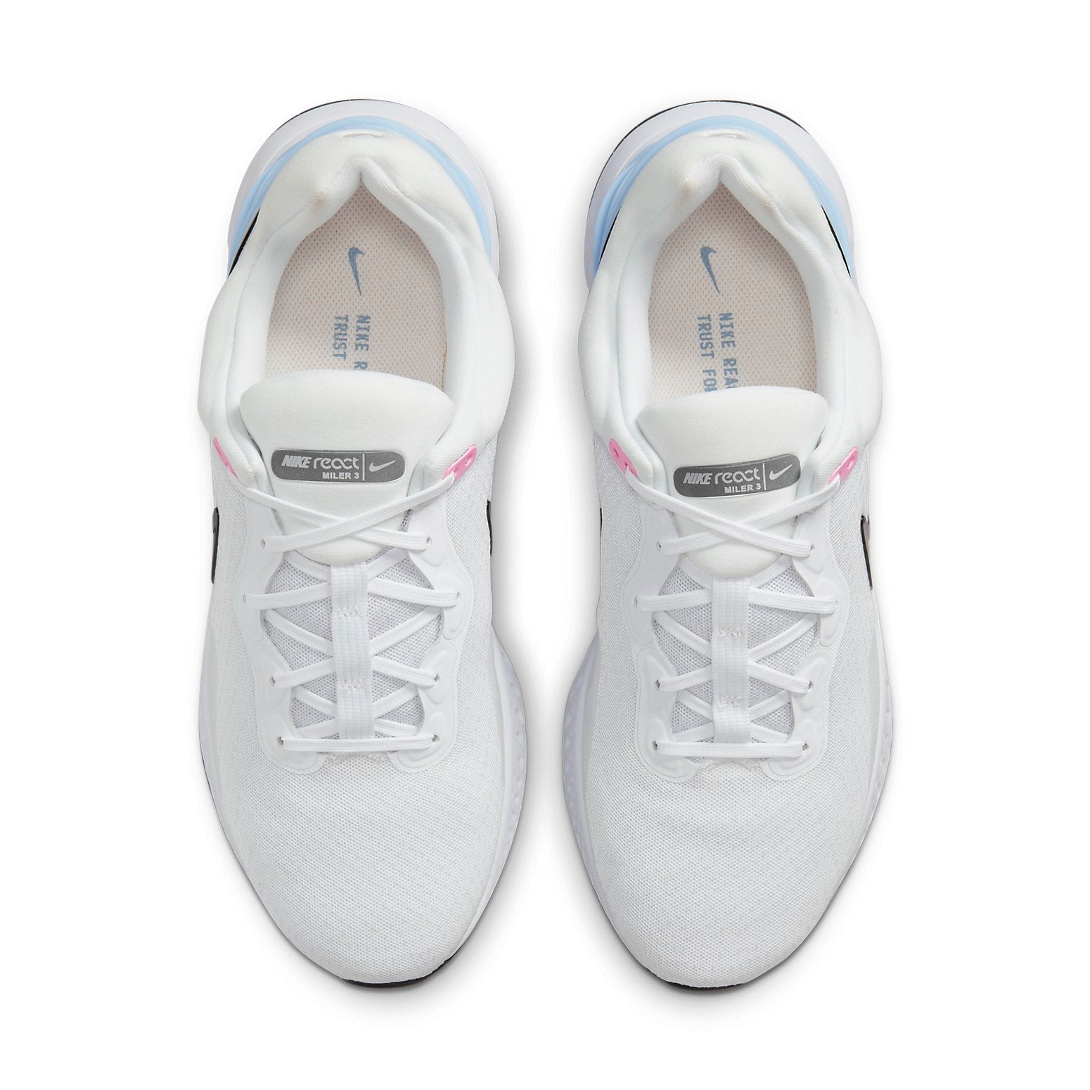 Nike React Miler 3 Road Running Shoes 'White Bright Crimson Obsidian' DD0490-102
