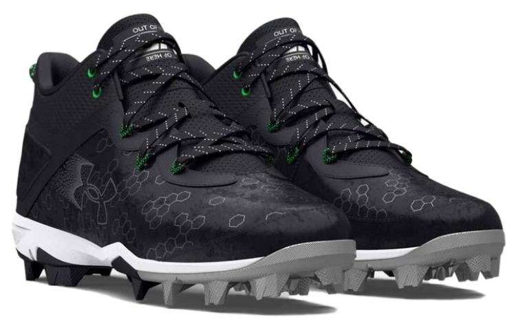 Under Armour Harper 8 Mid RM Baseball Shoes 'Black' 3026592-001