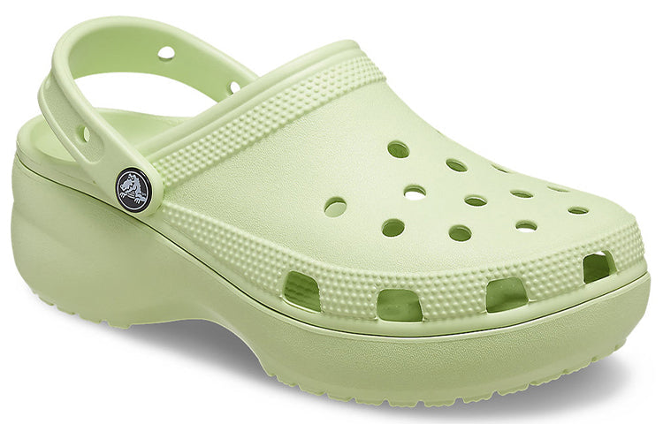 (WMNS) Crocs Classic Platform Clog 'Celery' 206750-335