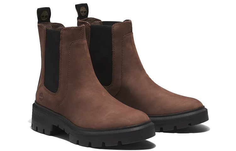 (WMNS) Timberland Cortina Valley Chelsea Boots 'Dark BrownFull Grain' A5T92V13