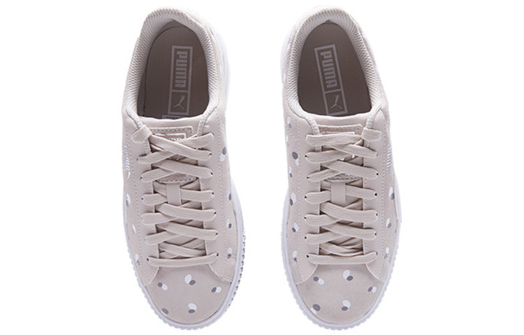 PUMA Sneakers Suede Platform Dots Jr 'Silver' 368991-02