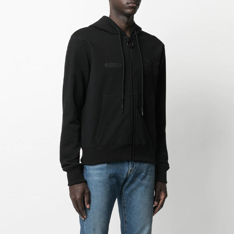 Off-White Men's SS21 Arrows Sweatshirt Slim Fit Black OMBE001S21FLE0031010